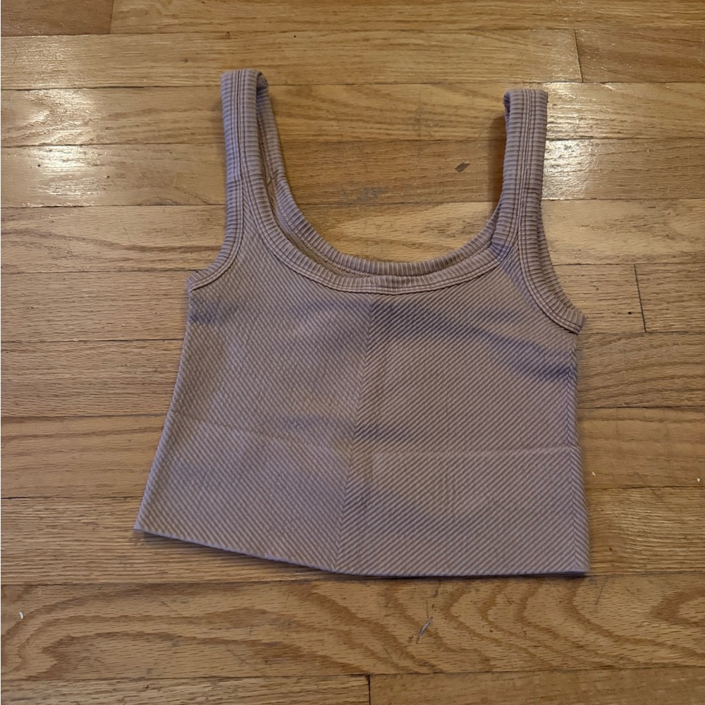 Nikibiki Ribbed Tank Top - Brown
